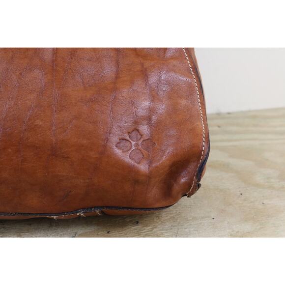 Patricia Nash Bag Brown Leather Rodano Satchel Large Shoulder Bag - Picture 4 of 16